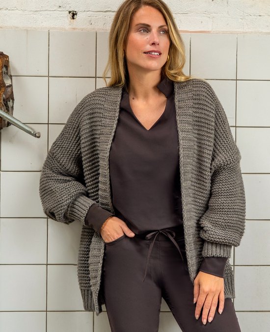 Je m'appelle Dames Vest - Bruin - Maat XXL