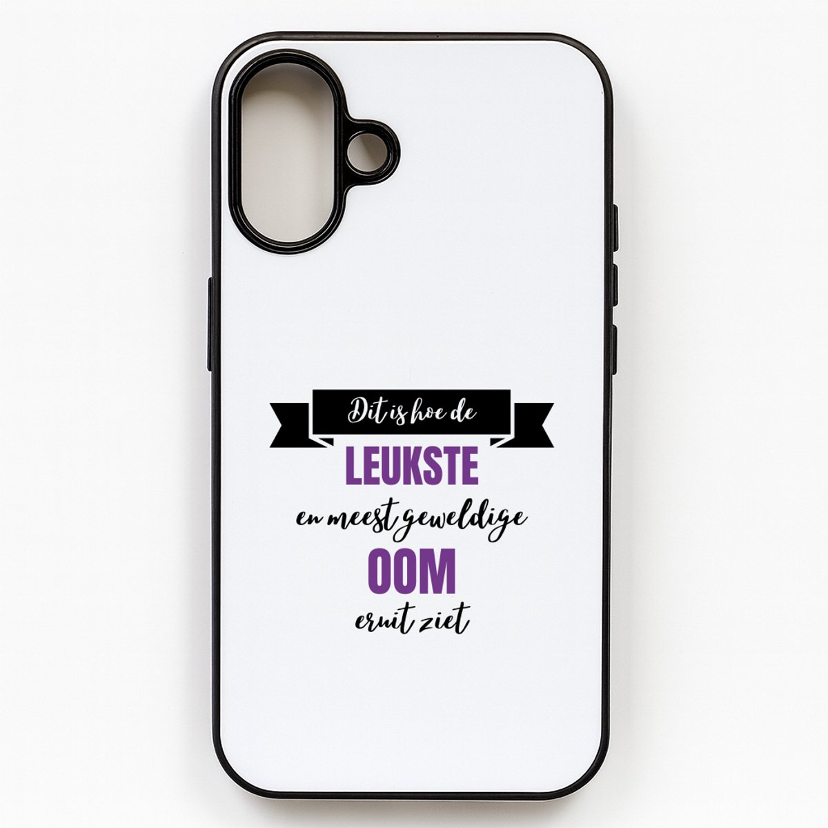 Hacebo® - Meest geweldige oom telefoonhoesje - Oom - beste oom - telefoonhoesjes - verjaardagscadeau - cadeau voor oom - kado - gift - hoesje geschikt voor iPhone 16