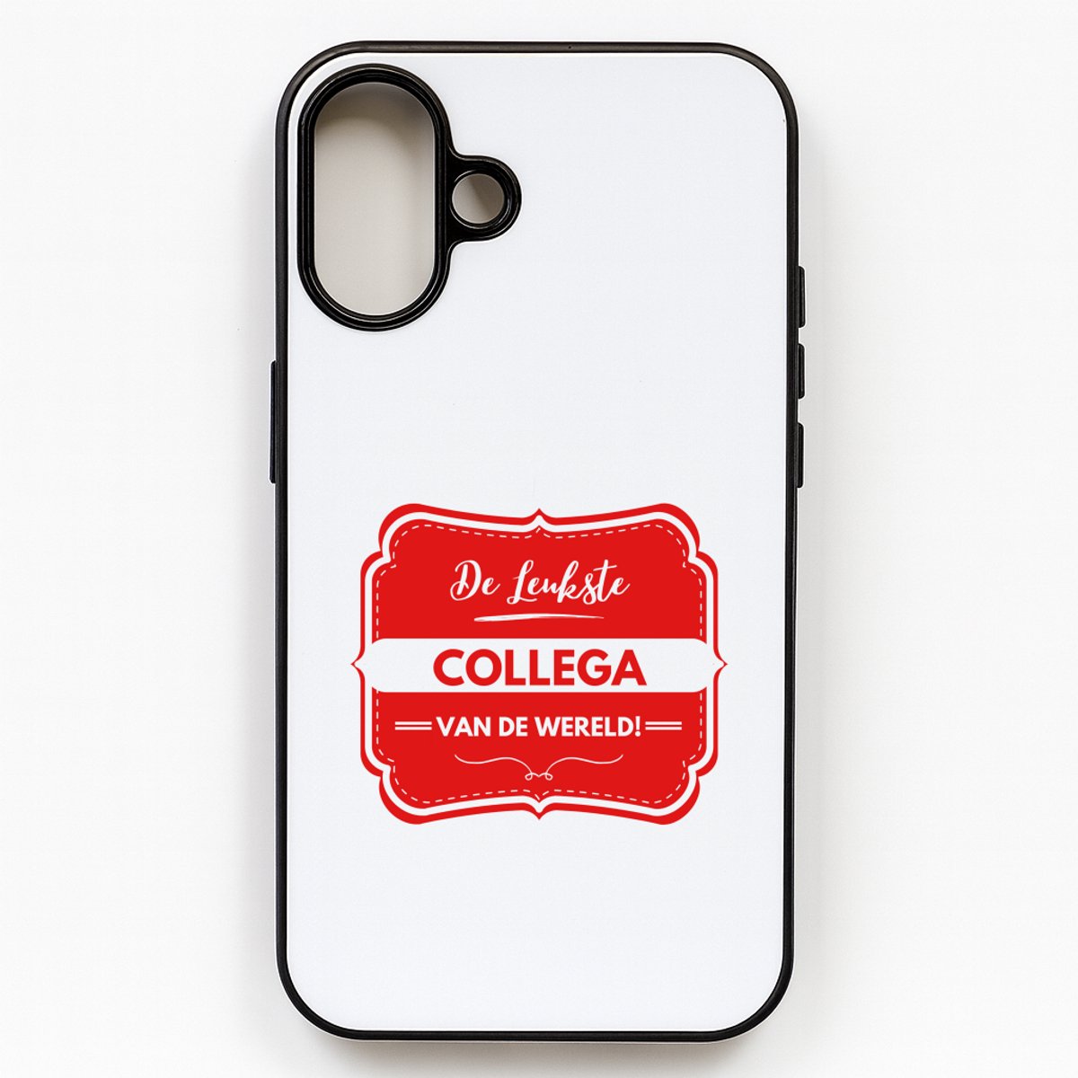 Hacebo® - De leukste collega telefoonhoesje - Collega - een collega - telefoonhoesjes - werk - afscheidscadeau - verjaardagscadeau - hoesje geschikt voor iPhone 16