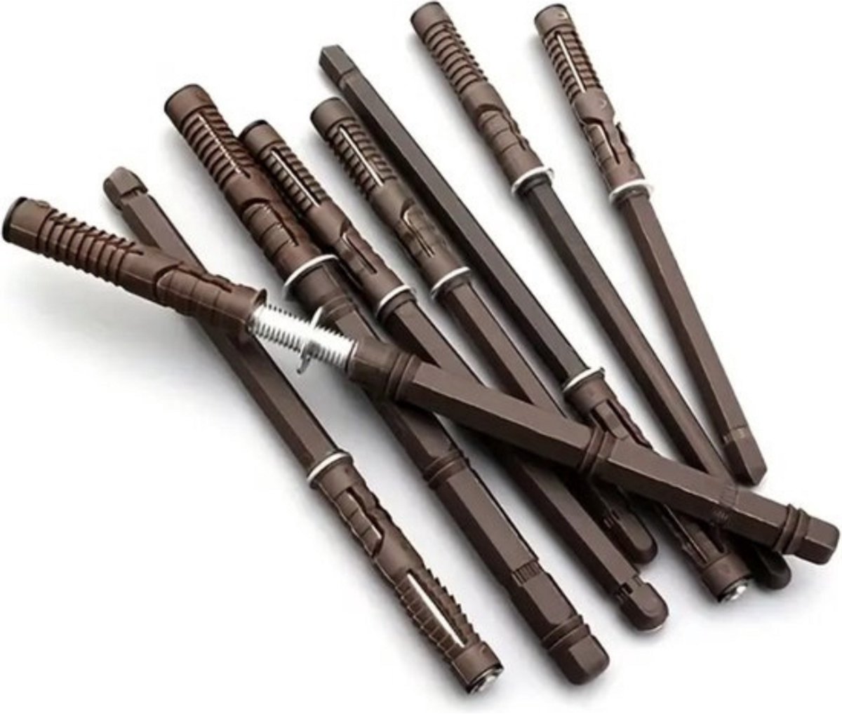 Blinde Plankdragers XL Ø12mm – Set van 2 – Onzichtbare Wandplanken – 40kg Draagkracht per Steun – Voor Massieve Muur