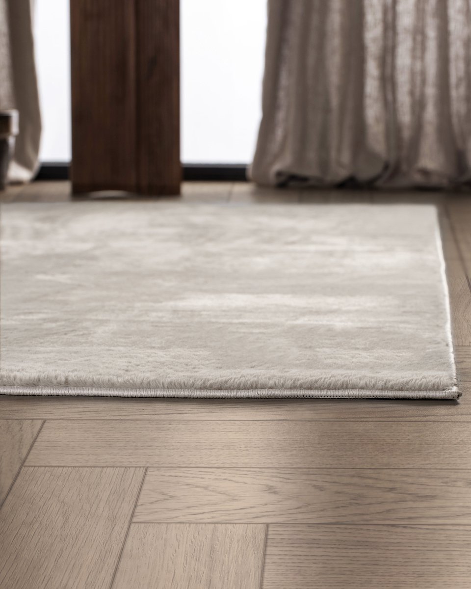 Carpetique Vloerkleed Rechthoek - 200x290 cm – Beige - Antislip – Japandi & Scandinavisch Woonkamer Tapijt