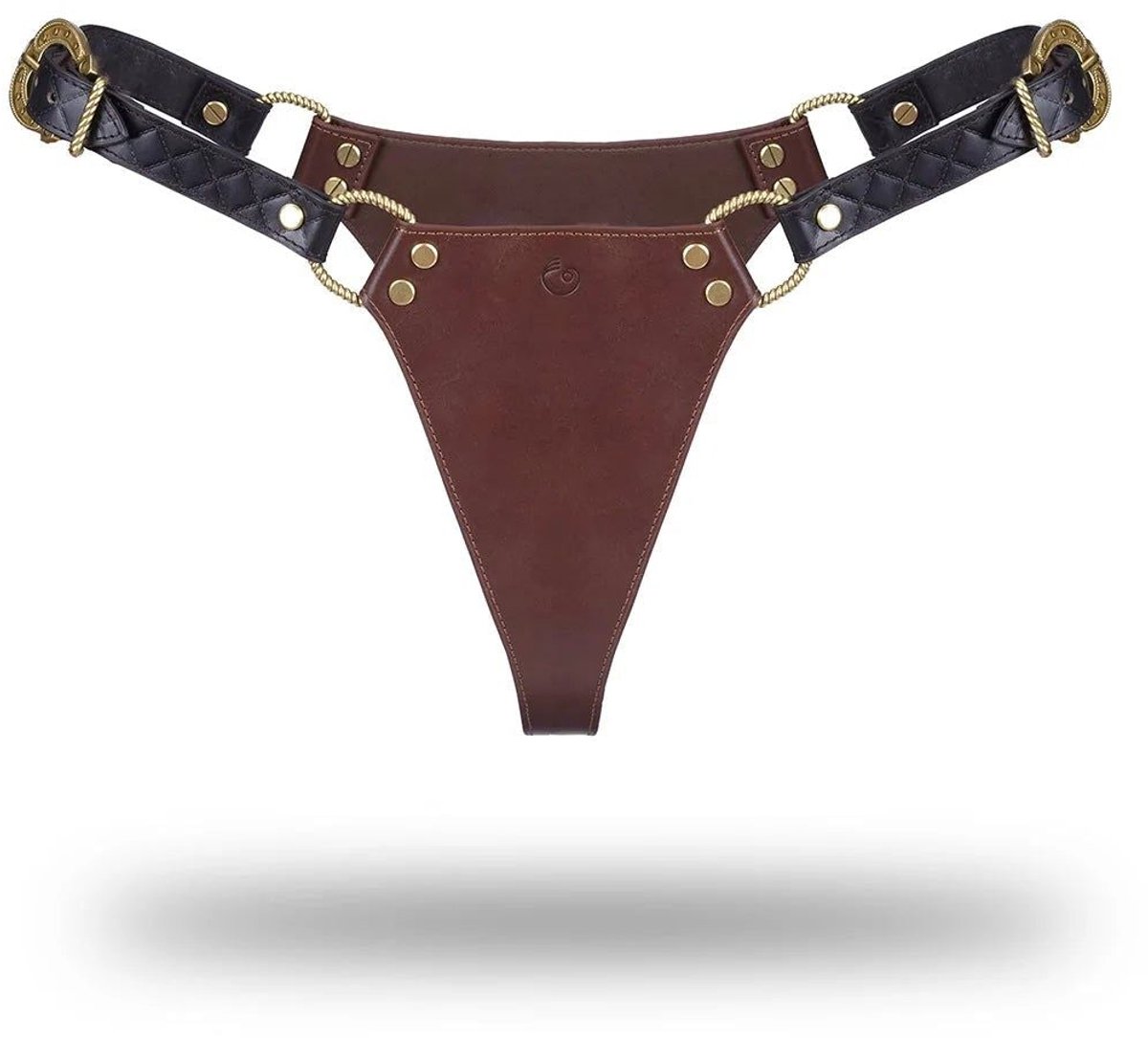 Liebe Seele - The Equestrian Leather Panty - Leren Slip Small