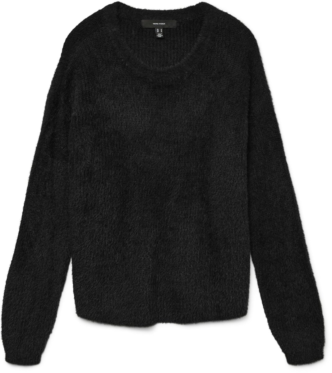 Vero Moda Trui Vmpuff Ls O-neck Pullover Boo 10310876 Black Dames Maat - XL