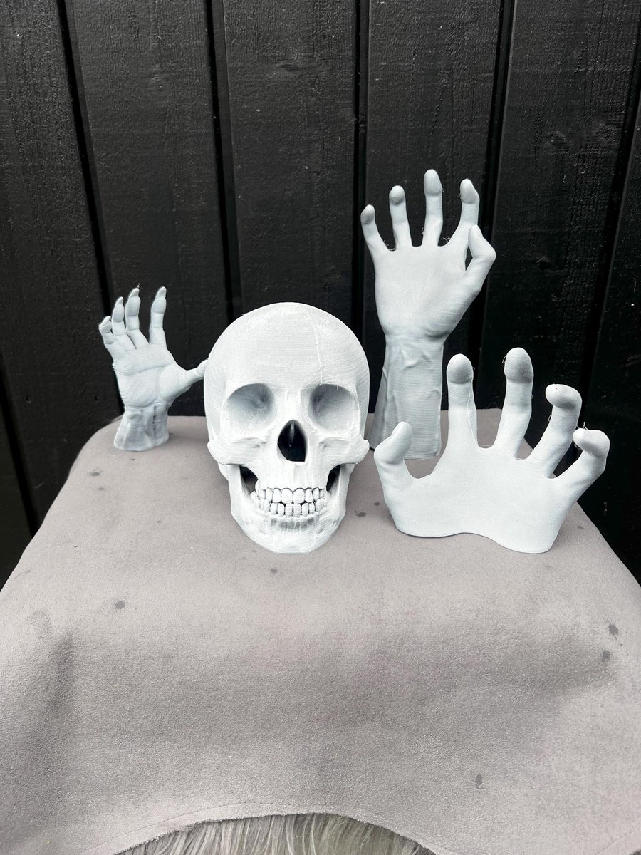 Halloween Decoratie Skelet Decoratie Schedel Decoratie Griezelige Decoratie Spookhuis Decoratie Handgemaakte Decoratie | White