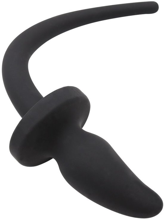 Siliconen Anaalplug met Hondenstaart - maat L