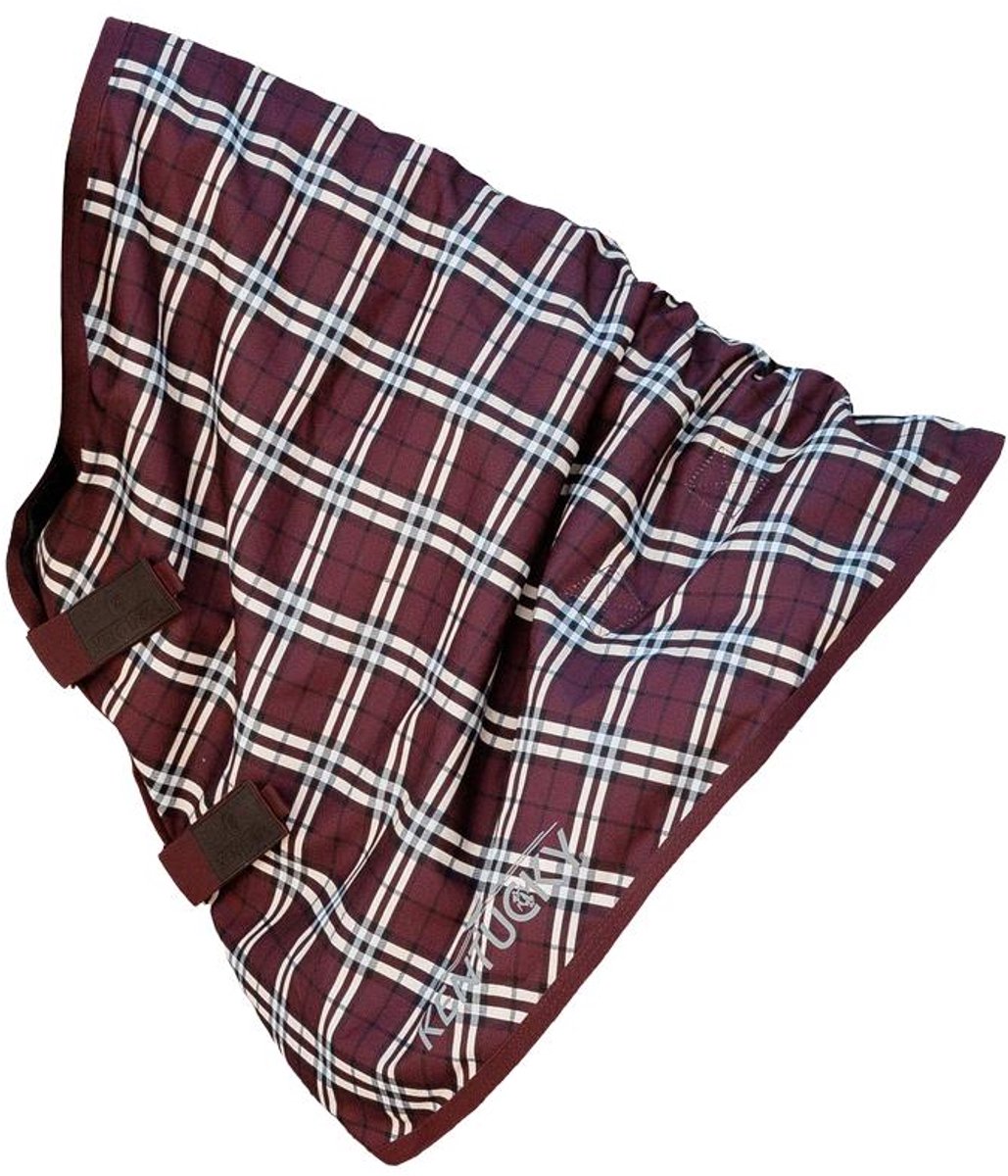 Kentucky Horsewear - Halsdeel All weather waterdicht comfort bordeaux check printing 100 g L