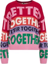 WE Fashion Dames gebreide trui inclusief bijpassend kerstornament