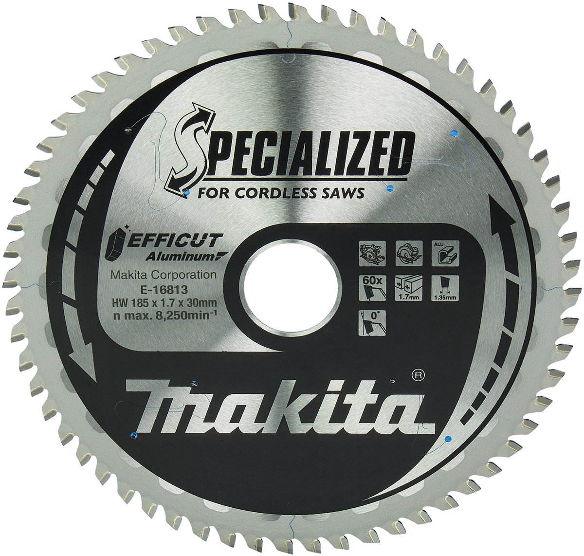 Makita EFFICUT Zaagblad 185x30x60 - E-16813