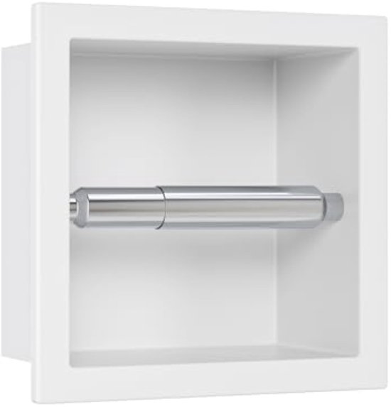 Sani Royal Inbouw WC Reserve Rolhouder met 1 Houder RVS Mat Zwart