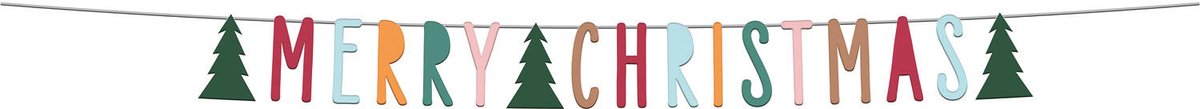 Folat - Letterslinger Merry Christmas (1,5 meter)