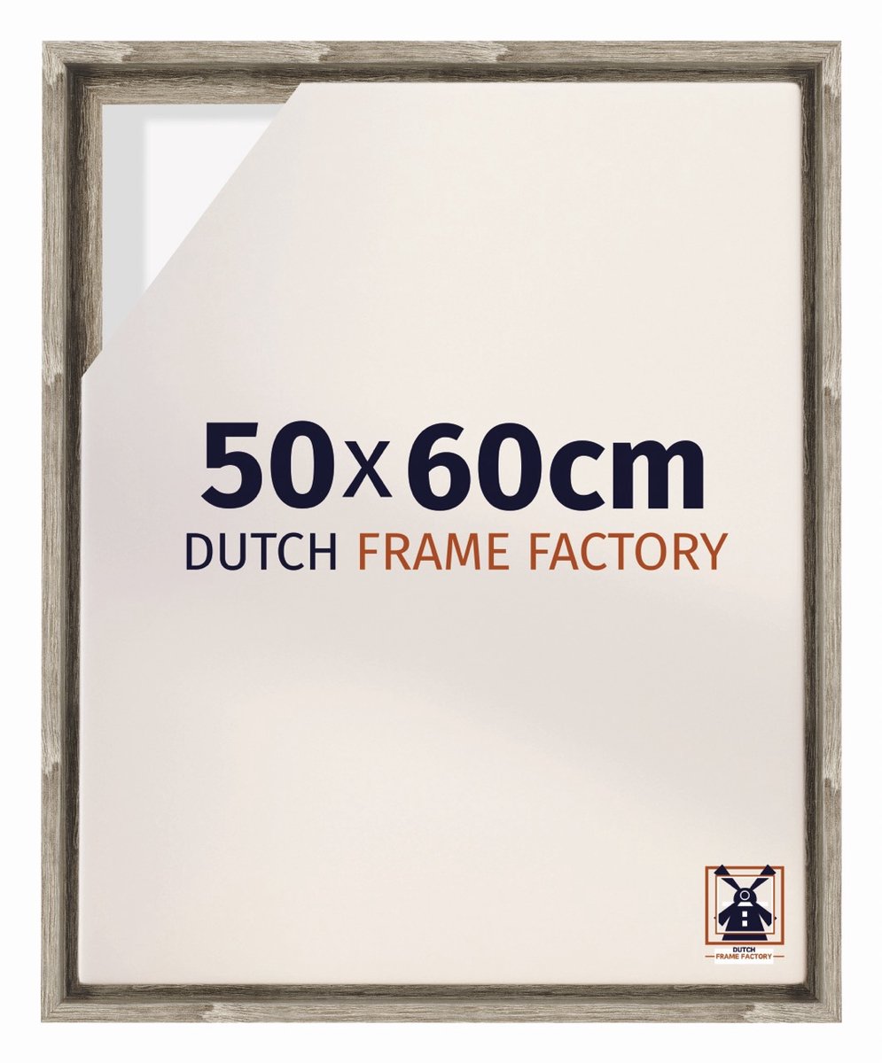 Dutch Frame Factory Baklijst 50x60 cm - Sonoma Eiken - Geschikt voor Canvasdoek - MDF Baklijst Lausanne