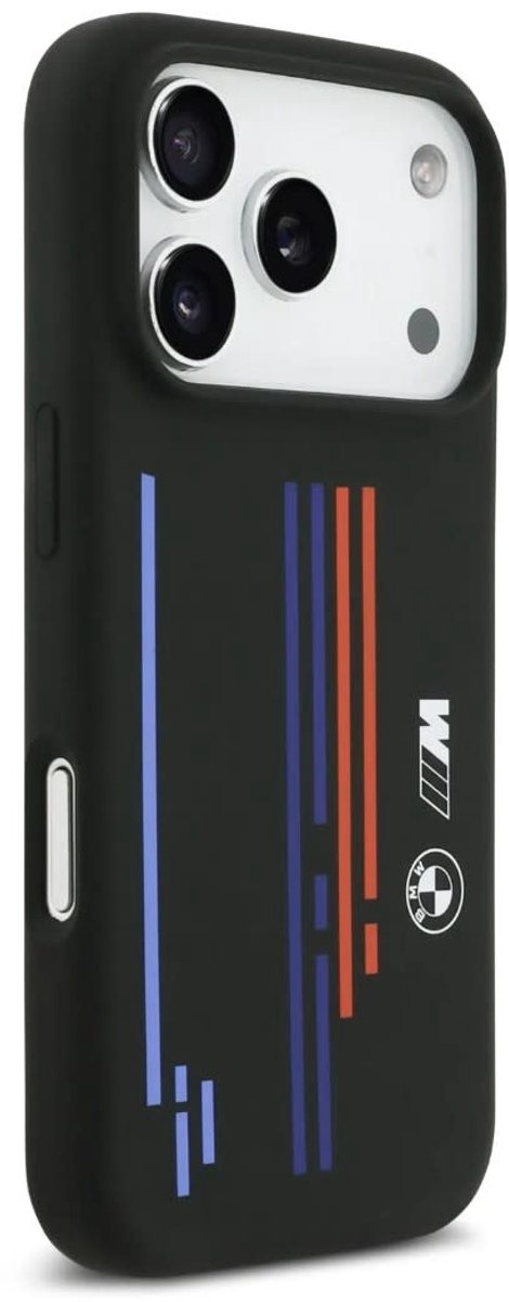 BMW Back Cover - iPhone 17 Pro Max - Zwart - Schokabsorberend - MagSafe - Liquid Silicone
