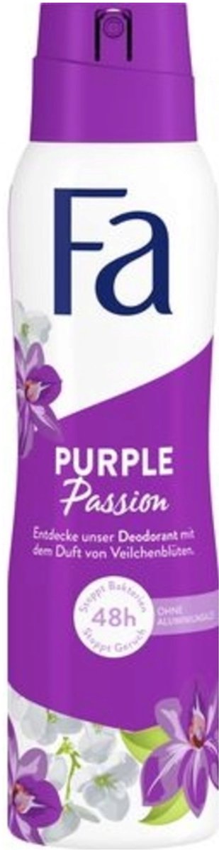 Fa Deodorant Spray Purple Passion Sensual Scent 48h