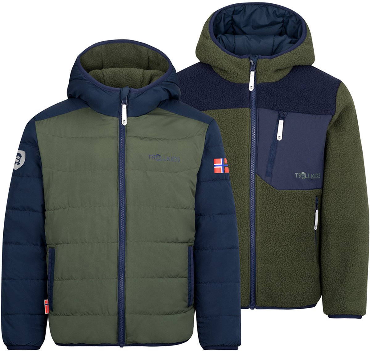 Trollkids Sandvika Turnover Jas cm Kinderen Marineblauw
