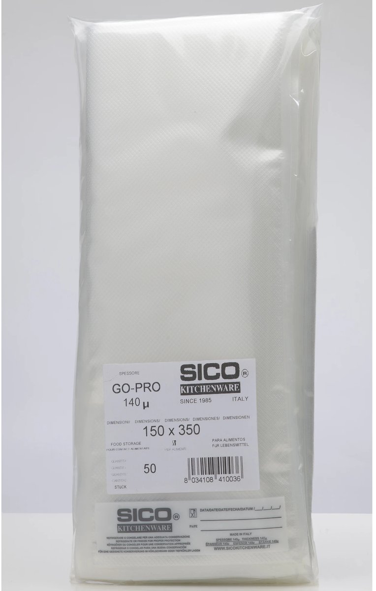 SICO vacuümzakken 150x350 mm 50 stuks