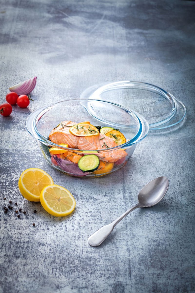 Pyrex - Ovenschaal met deksel - 1,6 L en 0,5 L (1020204) — cadeau in Kookcadeaus - foto 4