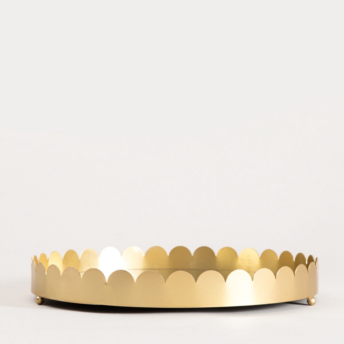HOMLA - Decoratieve Dienblad - Goud met Spiegel - 31x4 cm