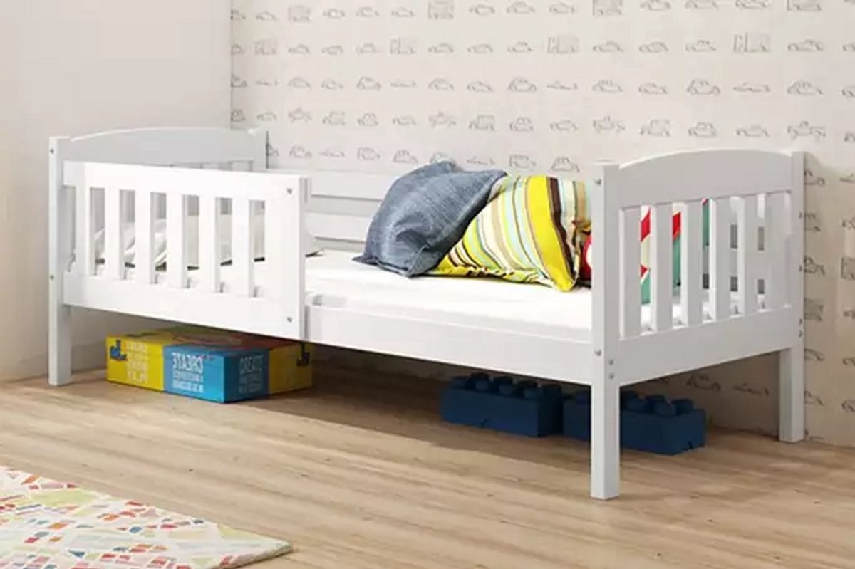 BMS - Jongenenbed KUBUŚ - 90x190 cm - Wit