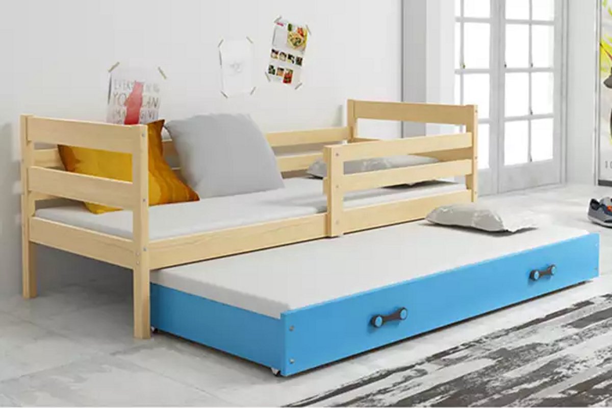 BMS - Jeugdbed - 90x200 - Pine - Blauw