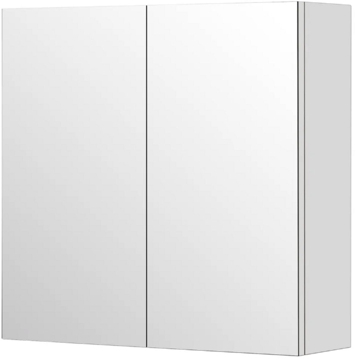 LINEA UNO - Rova 80 x 60 - Glans wit - Spiegelkast - - 301654