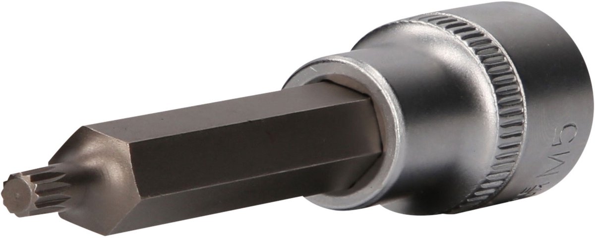 BRILLIANT TOOLS 1/2" Veeltand-bit-dop 100 mm lang M5 - BT022940