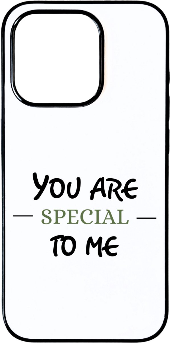 Hacebo® - You are special telefoonhoesje - Liefde - speciaal iemand - telefoonhoesjes - Valentijnsdag - verjaardagscadeau - cadeau voor vriendin/vriend - hoesje geschikt voor iPhone 15 Pro