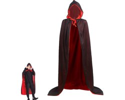 Volwassenen met Capuchon 160 cm - Carnaval - Halloween - Halloween Cape met Capuchon - Halloween en Horror - voor Halloween-feesten, Kostuumfeesten, Familiefeesten