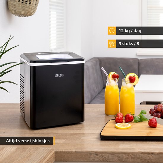 TZS First Austria IJsblokjesmachine - 1.8L Ijsblokjesmachine - 9 blokjes in 7 minuten - Zwart - 150W - Draagbaar van Tzs First Austria — afbeelding 5