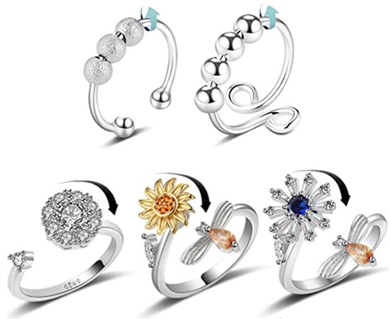XSDSLS 16 stuks gouden ringen voor dames chunky ringen dikke ringen knokkel open verstelbare ring stapelbare vingerring goud chunky dome dikke open ringen set stapel voor vrouwen