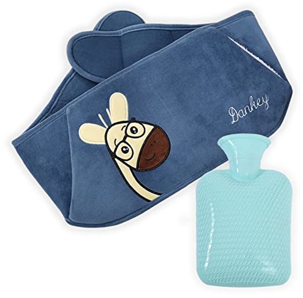 Warmwaterkruik met Fleece Hoes voor Pijnverlichting en Warmtebehoud