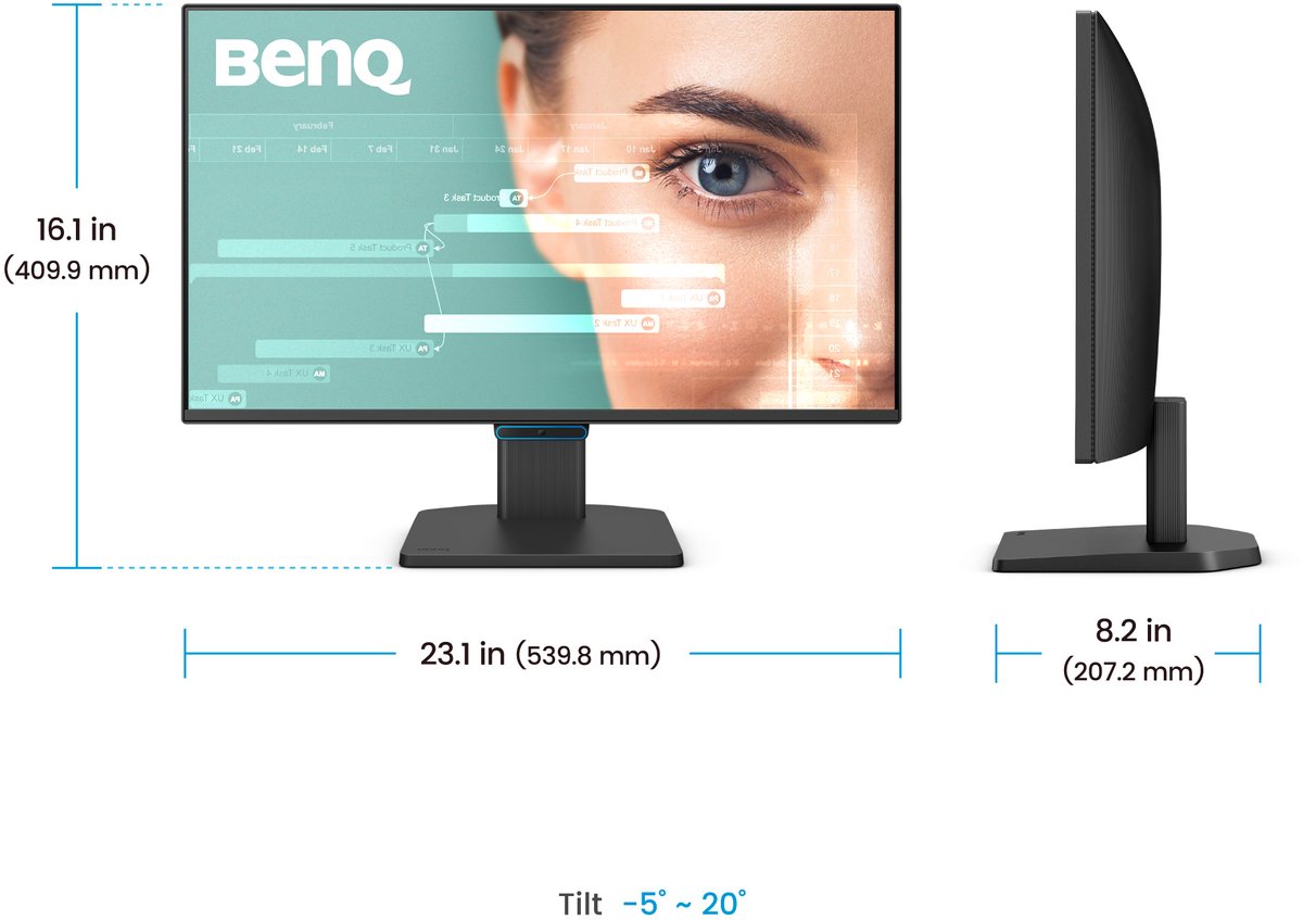 BenQ GW2490C 23,8 inch IPS-monitor met 144 Hz thumbnail 3