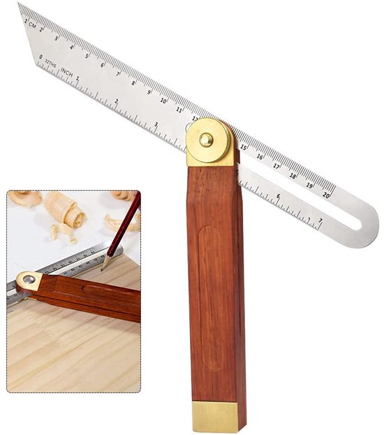Carpentry Square Bevel - Blade Ruler Craft Bevel Tool - Adjustable ...
