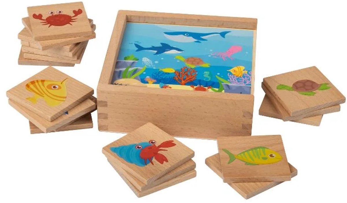 Houten educatief speelgoed - Playtive - Memoryspel - Memo Game