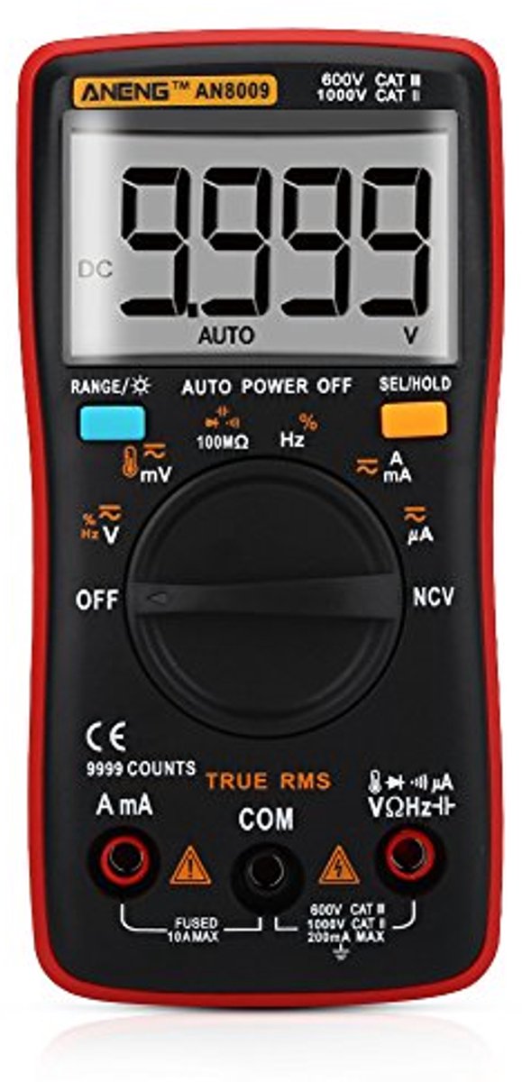 Digitale multimeter Automatisch bereik True RMS AC/DC Elektronische Tensiometer