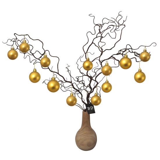 Branche décorative de Noël Bellatio Design - 3 tiges - 87 cm - Branches artificielles Décorations de Noël