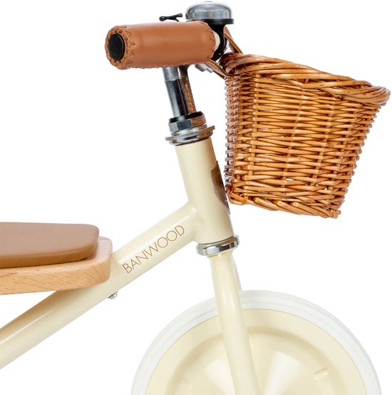 Banwood Trike Driewieler Met Duwstand En Mandje - Cream van Banwood — afbeelding 4