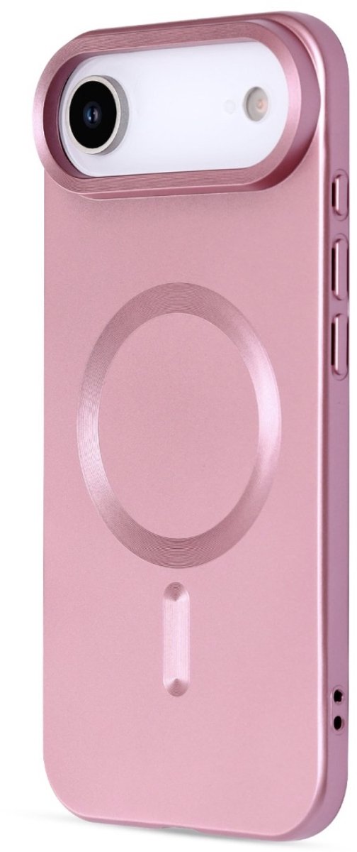 AziLine Magnetische Premium Roze Hoes voor iPhone Air – Stijlvolle Bescherming Painted Magsafe iPhone Air 17 Backcover Case