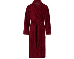 Linolux Noah Unisex fleece badjas - Bordeauxrood - XL