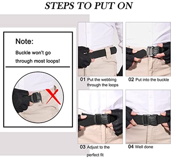 Mannen Tactische Riem 1,5 Inch Heavy Duty Riem, Nylon Militaire Riem Met Quick Release Metalen Gesp Cadeau Met Tactische Molle Pouch En Haak