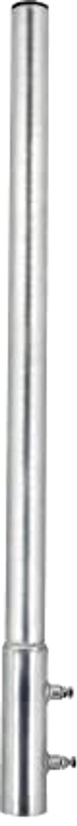 Aluminium mast extensie 100 cm - 50 mm diameter, masthouder met kap