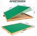Afmetingen van het opvouwbare puzzelbord: 78x57.5x4 cm en 73.5x53.3 cm uitgevouwen.