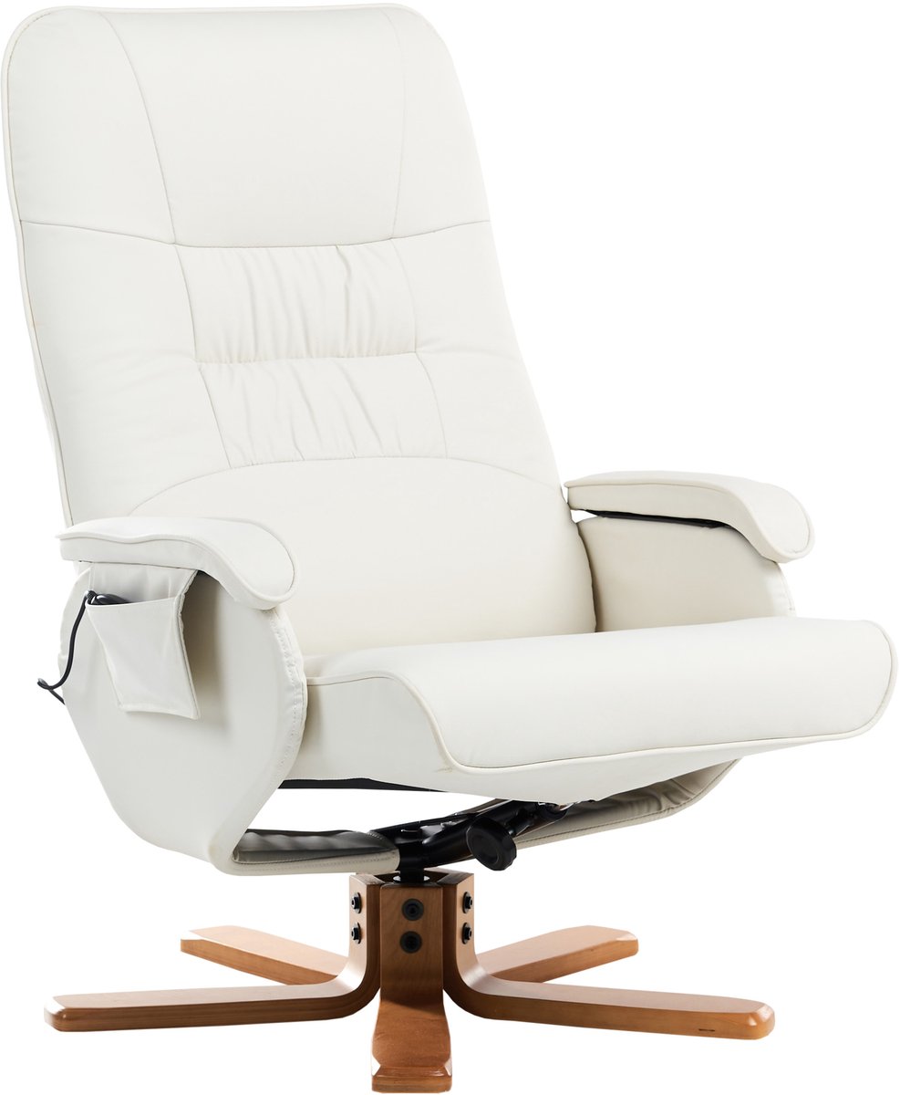 Afbeelding 3 van BELIANI RELAXPRO Fauteuil Bruin Kunstleer met