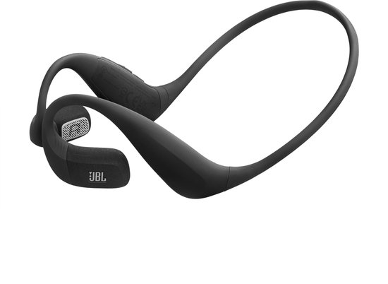 JBL Endurance Pace - Enceintes sans fil à son ouvert, IP68, avec Play/pause et contrôle du volume - Noir et gris