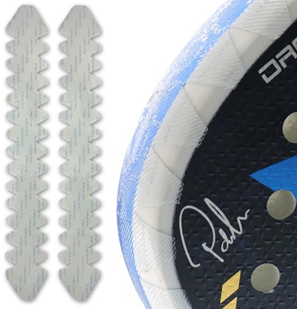 Transparante Padelracketbescherming met Peddelreiniger - 60 x 420 mm - Ideaal voor Maximale Bescherming