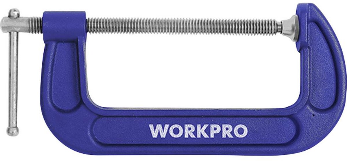 WorkPro WP232020 150 mm C-klem Spanbreedte (max.):150 mm Afmeting, lengte: 280 mm Afm. werkbereik:150 mm