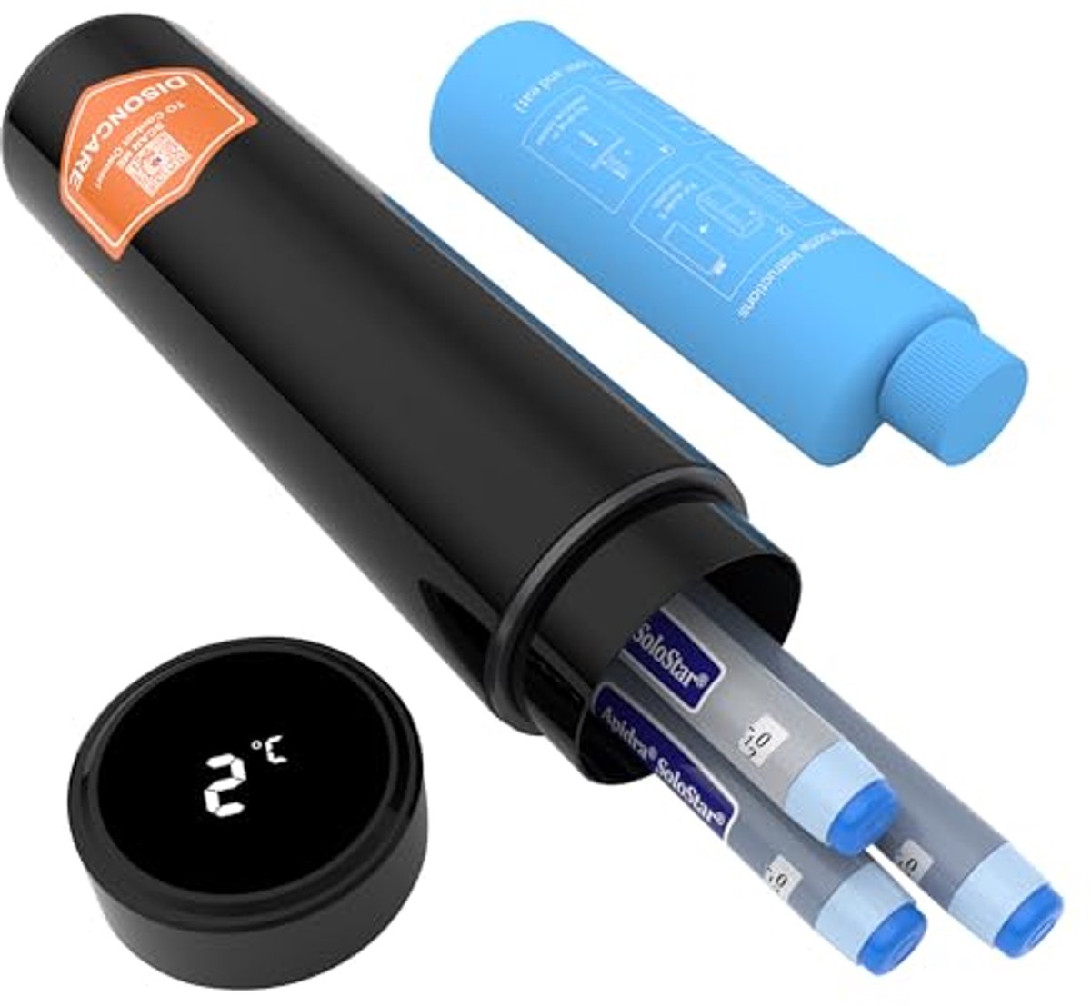 Koeltas voor Insuline en Medicijnen - Draagbare Koeler voor Lange Reizen met 2 Flessen