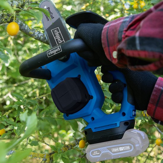 Scheppach Accu Kettingzaag BC-TCS200-X - 20cm/8" zaagblad - zaagsnelheid 7 m/s - zonder accu & lader (20V IXES platform) van Merkloos	 — afbeelding 5