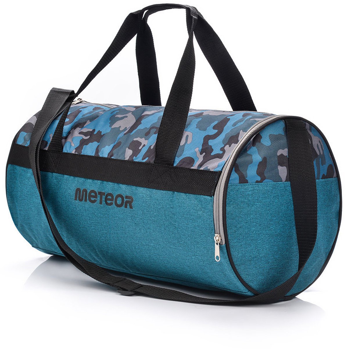 Meteor Siggy - Fitness tas - Sportuitrusting - Ideaal voor sportschool en training - Kleur: Camouflage