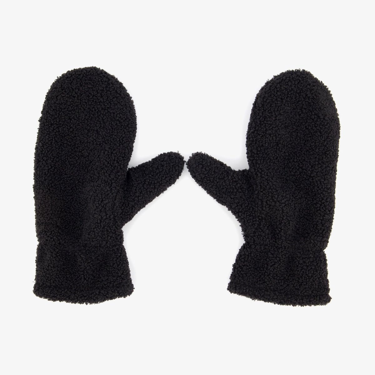 Dames teddy wanten zwart