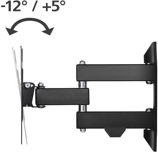 Hama tv beugel - Draai, kantelbaar en uittrekbaar - 19" - 48" - max 20kg - VESA 200x200
